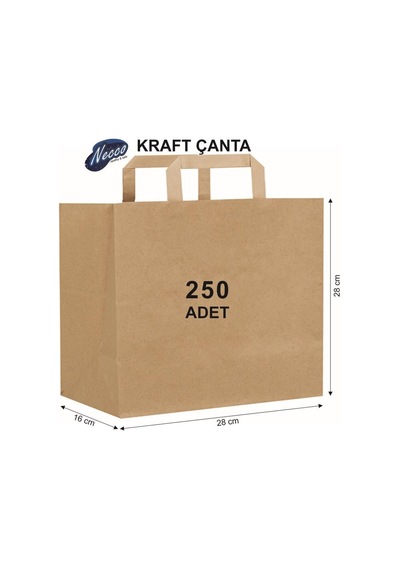 Kraft Çanta 250'li 28 x 28 x 16 CM
