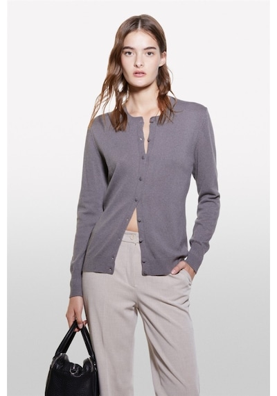 Sisley Kdn Yün Ve Kaşmir Karışımlı Ribana Detaylı Bisiklet Yaka Hırka Kadın Füme Hırka - 324a102hm5237 Gri Sisley Kdn Yün Ve Kaşmir Karışımlı Ribana Detaylı Bisiklet Yaka Hırka Kadın Füme Hırka - 324a102hm5237 Gri