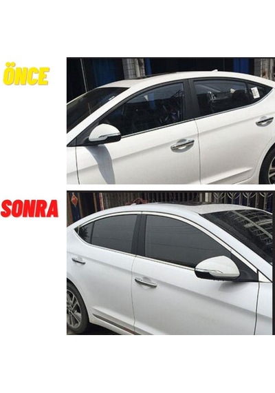Hyundai Elantra Krom Cam Çerçevesi Set 2016-2019 14 Parça