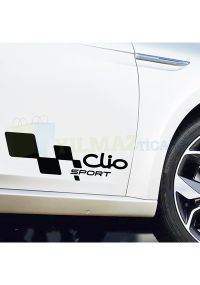 Renault Clio Sport Yan Kapı Altı Oto Sticker Yapıştırma 1 Çift