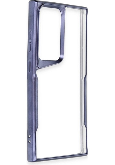 Samsung Uyumlu Galaxy S25 Ultra Kılıf Boyi Silikon Kapak Lacivert