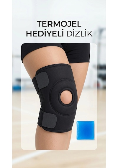 Çapraz Bağ Destekli Sporcu Diz Korsesi Termojel Hediyeli