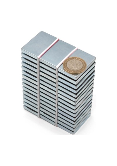 40X25X5 Mm Neodyum Mıknatıs - Dikdörtgen