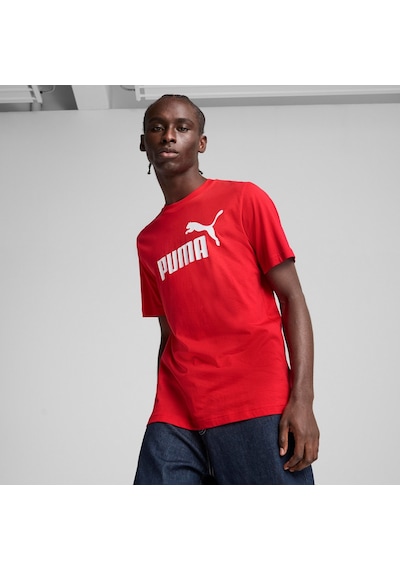 Puma 68253211 Ess No. 1 Logo Tee Unisex Spor Tişört KIrmızı