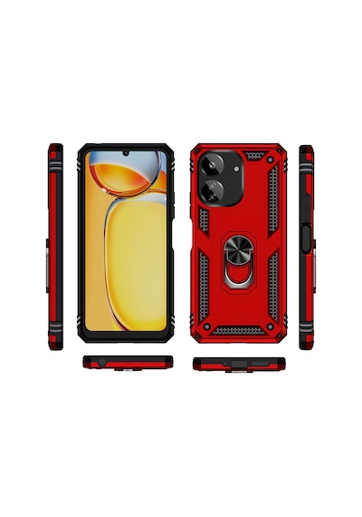 Xiaomi Redmi 13c Kılıf Vega Tank Sert Yüzüklü Standlı Zırh Koruma Kapak