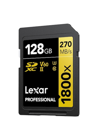 Lexar Prof 128gb 1800x Sdxc Uhs-ıi 270mb/s Read 180mb/s Write C10