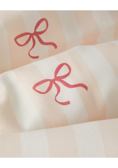 Ribbon Glow Kolay Ütülenir Çift Kişilik Nevresim Seti 200x220 Cm Pembe