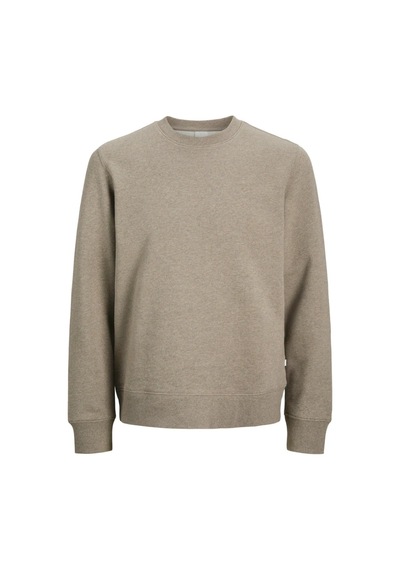 Jack & Jones Sıfır Yaka Erkek Sweat 12262789 Vizon