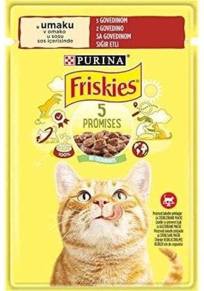 Friskies Sığır Etli Yetişkin Kediler İçin Tam Yaş Kedi Maması 26 X 85 Gr 103 Ivory
