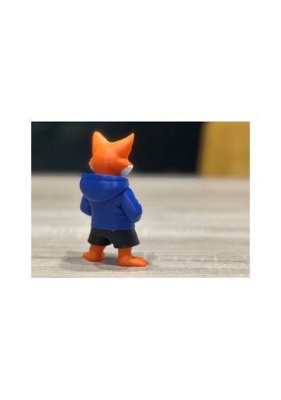 Kapüşonlu Tilki Figürü 10cm