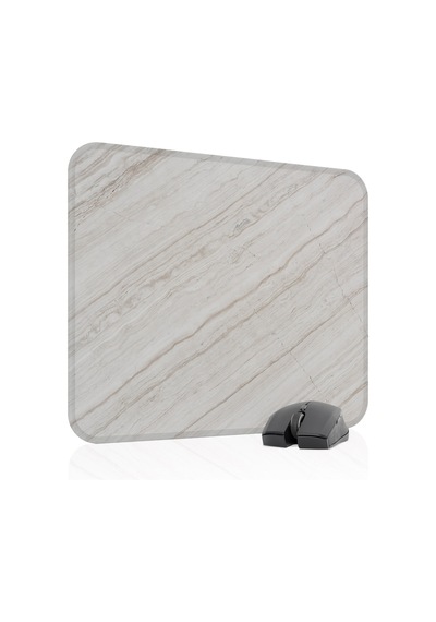 Beyaz Mermer Kaymaz Dikişli Kauçuk Oyuncu Mousepad V2 - 48x40 Xl Gaming Mouse Pad Fare Altlığı