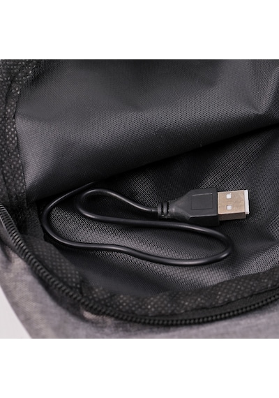 Unisex Power Bank Destekli Mavi Renk Göğüs Çantası Mavi