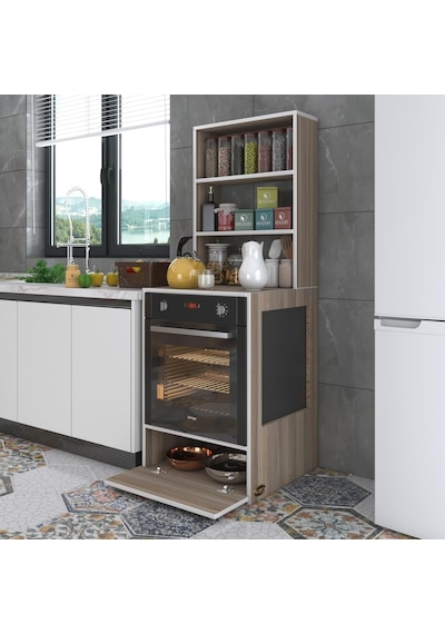 Kenzlife Ankastre Fırın Dolabı Hümeyra Crd 165x60x56 Mutfak Kapak