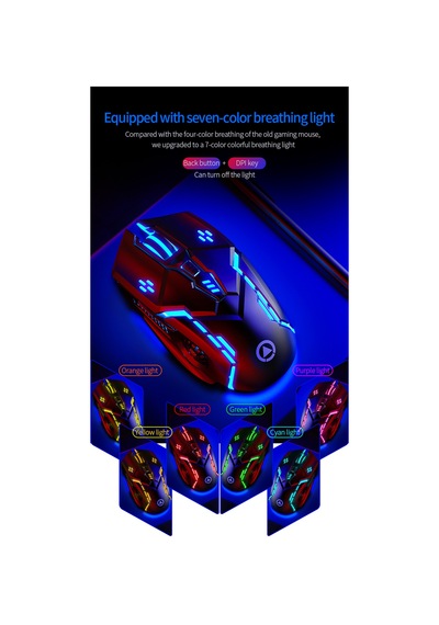 G5 QC RGB Kablolu Oyuncu Mouse