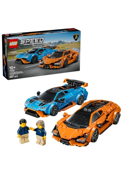 LEGO® Speed Champions Lamborghini Revuelto ve Huracán STO 77238 - 10 Yaş ve Üzeri Çocuklar için Yaratıcı Oyuncak Yapım Seti (607P)