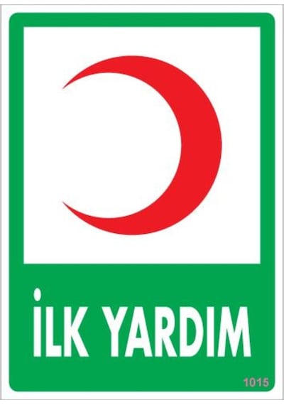 Ilk Yardım Dolabı Levhası 25X35 Kod:1015