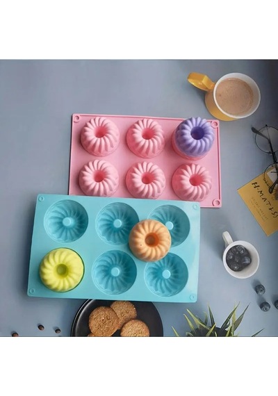 Cupcake, Muffin, Kek Ve Pasta Kalıbı Silikon Kalıp Kırmızı