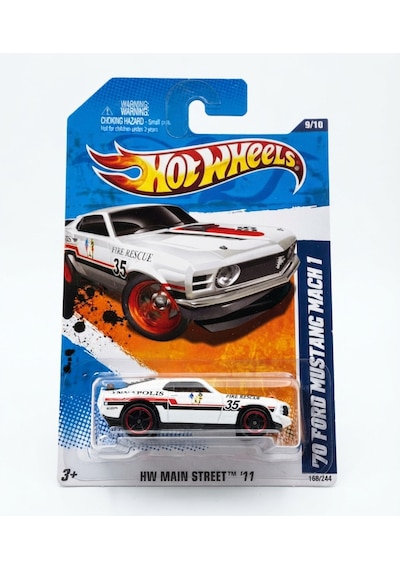 Hot Wheels '70 Ford Mustang Mach 1 - Beyaz - 2011 - V5213 1/64