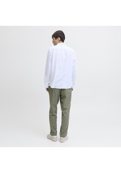 Jack & Jones Erkek Keten Karisimli Chino Pantolon - Ace - 12229699 Agave Green