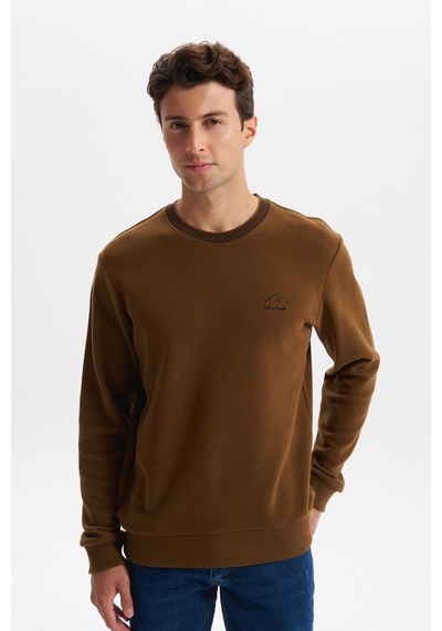 AR-MA Arma Erkek Regular Fit Örme Selanik Sweatshirt %65 Pamuk %35 Polyester, Karbon Fırçalı, Basic Bisiklet Yaka K30124698902 Kahverengi-k7 AR-MA Arma Erkek Regular Fit Örme Selanik Sweatshirt %65 Pamuk %35 Polyester, Karbon Fırçalı, Basic Bisiklet Yaka K30124698902 Kahverengi-k7