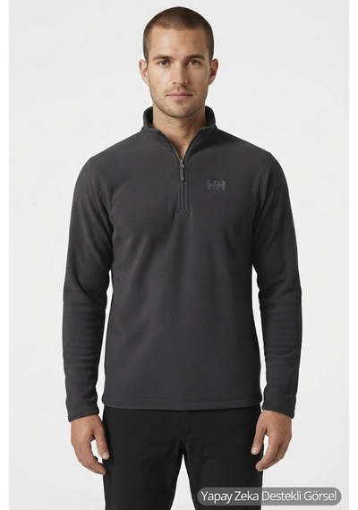 Helly Hansen Mount Erkek Polar Sweatshirt Gri