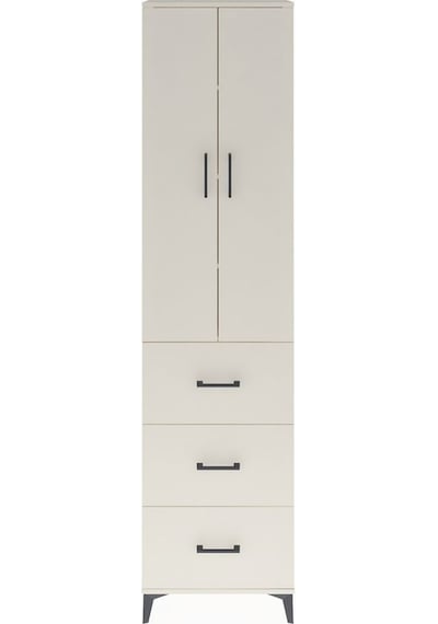 Arges Dolap 4 Raflı 3 Çekmeceli 2 Kapaklı 60x30x243 Aytaşı-ay... Aytaşı