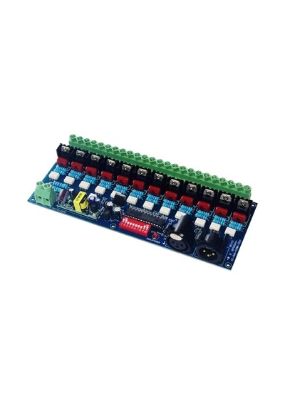 Yüksek Voltajlı 6/12 Kanallı Dmx512 Dekoder 50hz 6/12ch Dimmer Akkor Ampul Sahne Aydınlatması İçin Uygun Ac110v-220v Ws-dmx-hvdım-12ch