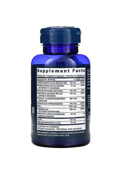 Life Extension Bioactive Complete B Vitamin Complex 60 Vegetarian
