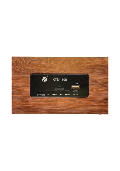 Premium Ev Aksesuarı Sunum Cihazı Nostaljik Radyo Kts1108 Ahşap Bluetooth Hoparlör