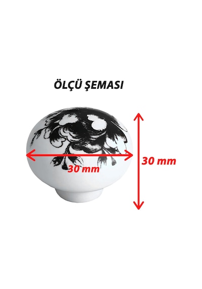 8 Adet Siyah Gül Desenli Beyaz Polimer Düğme Kulp Mantar Mobilya Mutfak Dolabı Çekmece Kulbu Kulpları 8 Adet Siyah Gül Desenli Beyaz Polimer Düğme Kulp Mantar Mobilya Mutfak Dolabı Çekmece Kulbu Kulpları