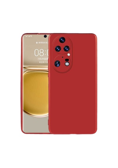 Zore Huawei P50 Pro Kılıf Nvth Premier Silikon Kapak - Kırmızı