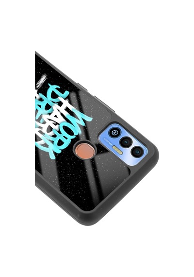 Tecno Spark 7t Uzay Motto Tasarımlı Glossy Telefon Kılıfı Çok Renkli
