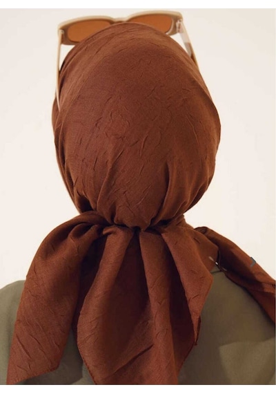 Bambu Kraş Eşarp Tesettür Giyim, Hafif, Rahat, Şık, Yüksek Kalite, Hijab, Scarf, Shawl Taba