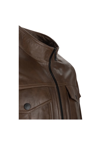 Tamer Tanca Erkek Hakiki Deri Fındık Deri Mont 415 K-258 Erk Dr Mont Sk24/25 Fındık Dr