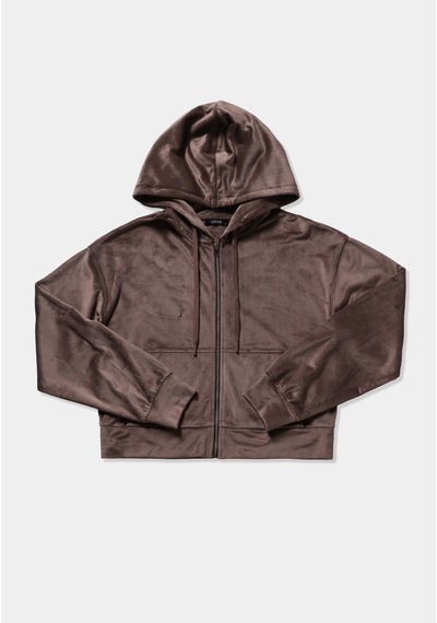 Colin's Colins Slim Fit Fermuarlı Düz Kadın Kahverengi Sweatshirt Cl1083234 Q1.v2 Brw