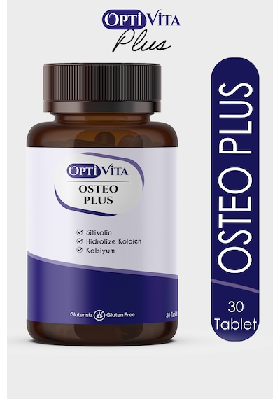 Optivita Osteo Plus 30 Tablet Kalsiyum, Magnezyum, Sitikolin, Kol