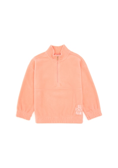 U.S. Polo Assn. Kız Çocuk Somon Yarım Fermuarlı Polar Sweatshirt 50298983-VR047 U.S. Polo Assn. Kız Çocuk Somon Yarım Fermuarlı Polar Sweatshirt 50298983-VR047