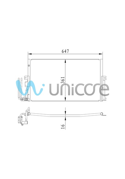 Klima Radyatörü Opel Vectra B 1995-1998 / 1850062, 1618073