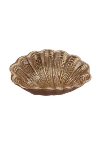 Tahtakaletoptanci Polyester Istiridye Deniz Kabuğu Şekilli 7 Cm (25 Adet) Gold