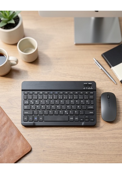 Kablosuz Klavye Mouse Seti Bluetooth İnce Sessiz Uczzz8031klavye-1 Diğer
