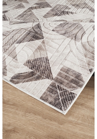 Villadia Home Textile Kaymaz Taban Modern Desen Halı Yolluk Leke Tutmaz Kolay Temizlenir Koridor Salon Yatak Mutfak Odası Vd4037kahve Kahve
