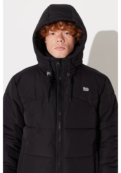 Lee Kapüşonlu Regular Fit Siyah Erkek Mont L88Bny01 Siyah
