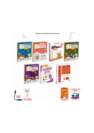 Çanta 8. Sınıf Lgs Tüm Dersler 242 7 Kitap Seti