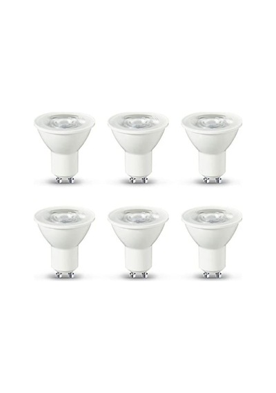6 Adet Gu10 Duylu 7 Watt Gün Işığı Led Ampul
