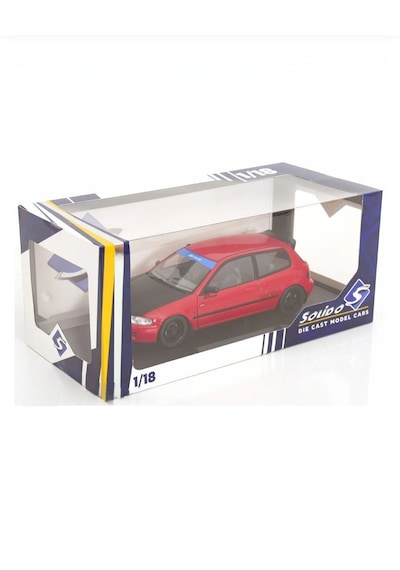 Solido 1:18 Honda Civic Eg6 Spoon Version Kırmızı Model Araba