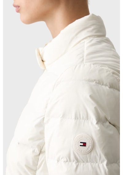 Tommy Hilfiger Kapitoneli Su İtici Dik Yaka Mont Kadın Mont Ww0ww51094 Ya8 Beyaz