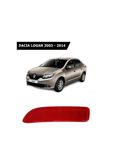 Dacia Logan Arka Tampon Reflektörü Sol 2003 - 2014 8200751778 456791811