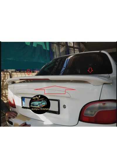 Hyundai Accent 1 Yumurta Kasa Işıklı Bagaj Spoyler Fiberglass Boyasız