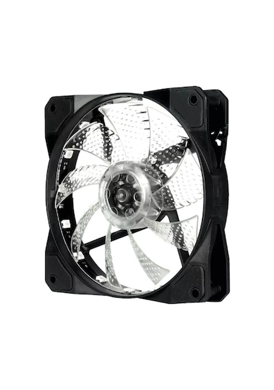 12Cm Kasa Fanı 3D 15 Led Rgb Soğutucu Fan Sessiz Renkli Işıklı