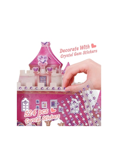 E1622H Cubic Fun. Prenses Doğum Günü Şatosu 95 Parça. 3D - 3 Boyu